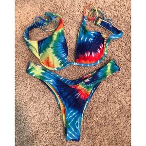 Tie Dye Underwire Swimsuit!